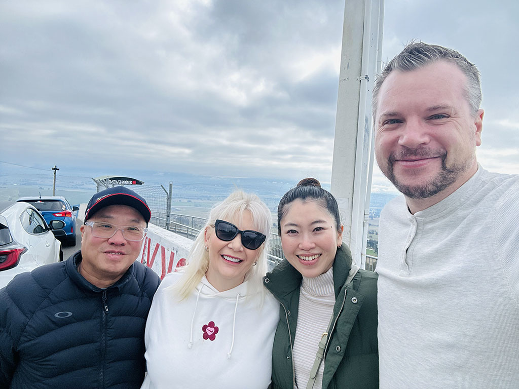 With Stephen and Kylie